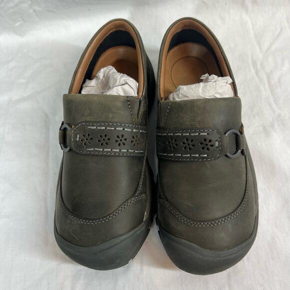 Keen Kaci II slip on leather clogs casual comfortable outdoor NWOB - Picture 2 of 4